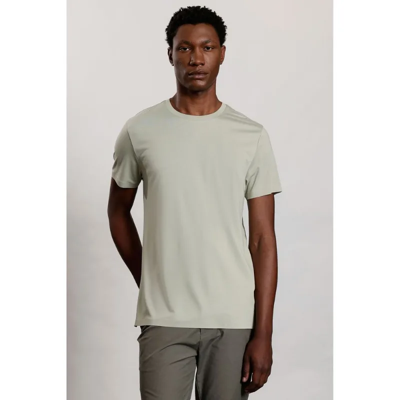 Camiseta Manga Curta Fusionada Verde Sálvia - GG