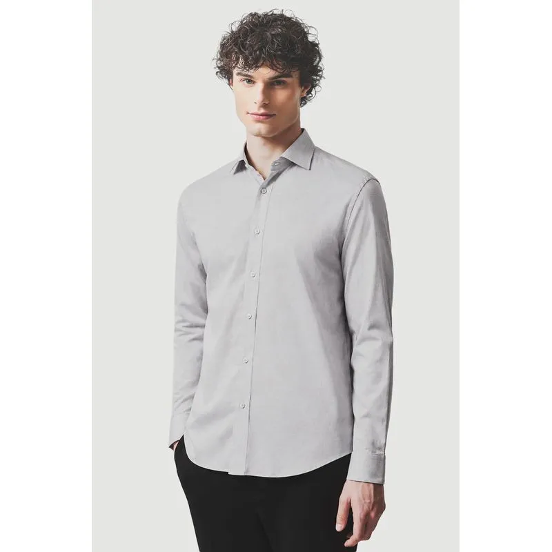 Camisa Algodão Regular Manga Longa Azul - XGG