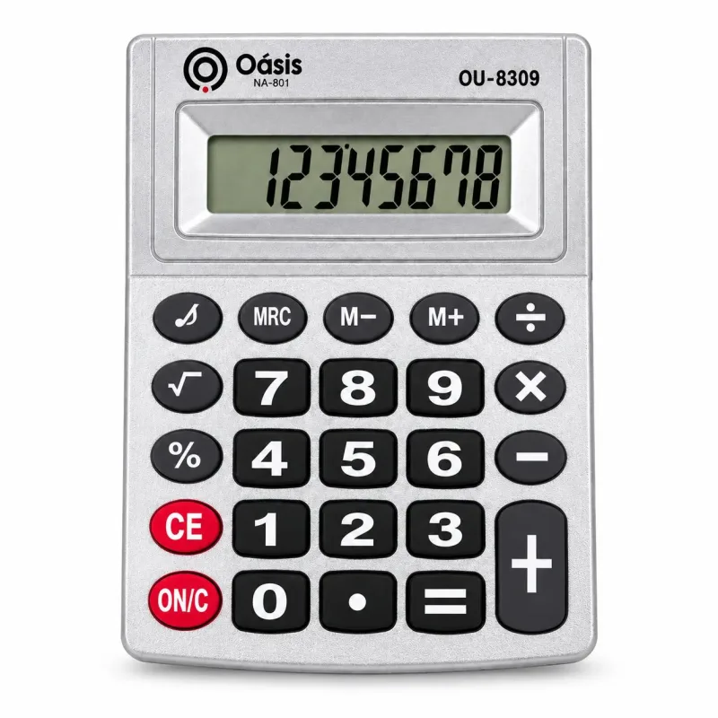 Calculadora Oasis OIA-8309 8 Dígitos Portátil