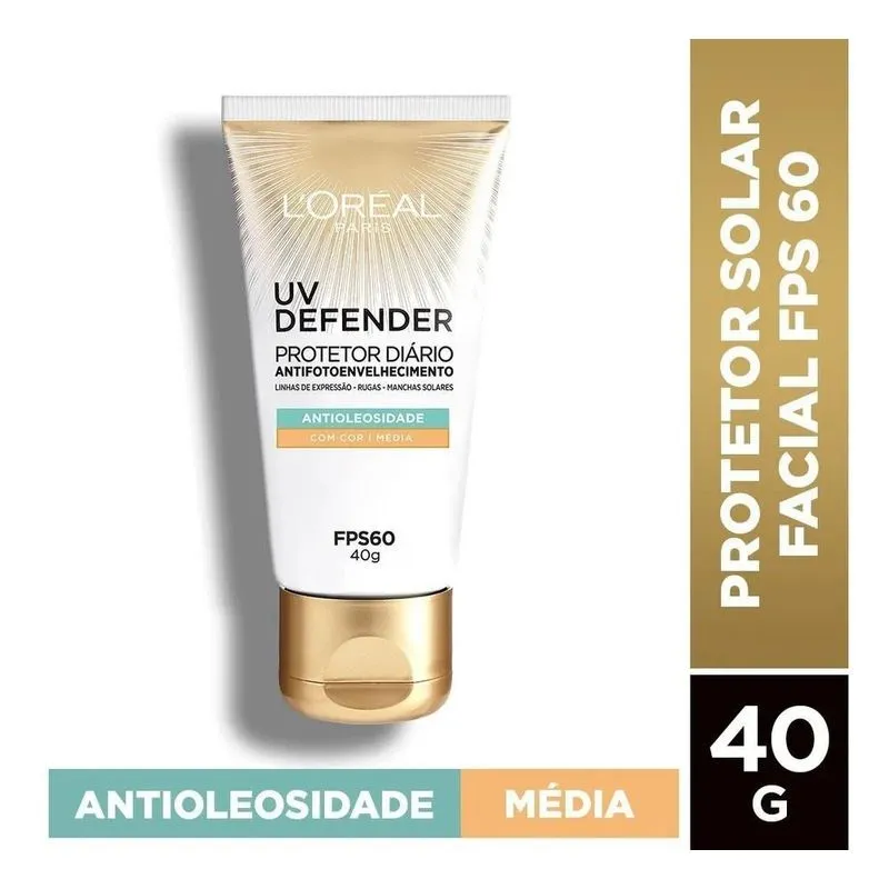 10x Protetor Solar Facial Diário L'oréal Paris Uv Defender