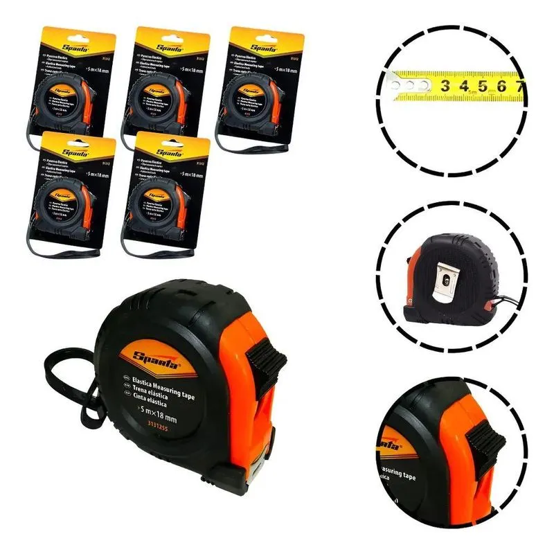 Kit Trena 5 Metros Manual Emborrachada Com Trava 5 Unidades