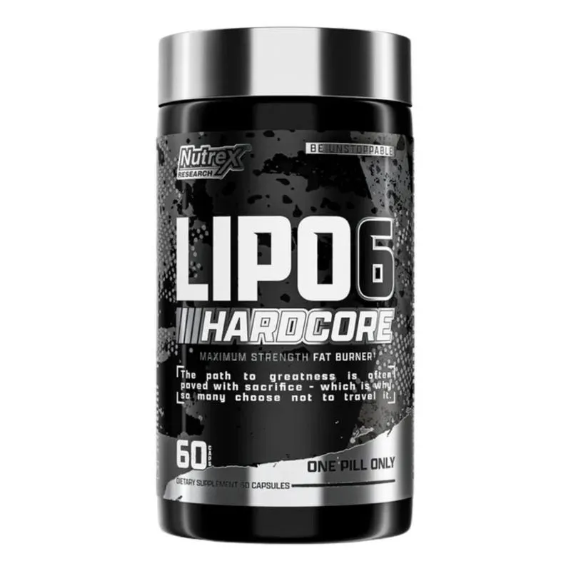 5x Termogenico Nutrex 6 Hardcore 60 Caps Nutrex Sabor Sem Sa