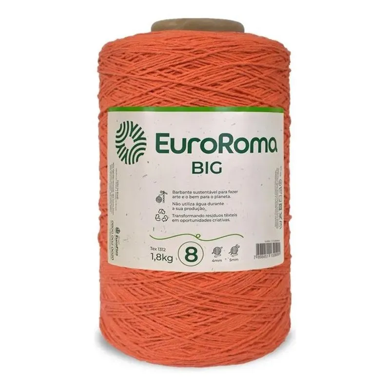 Barbante Euroroma 1,8kg Big Cone 8mm 1 Laranja - 750