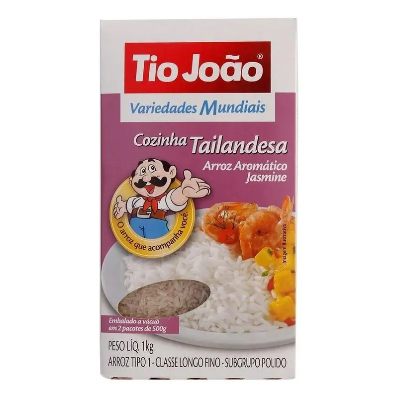 5x Arroz Cozinha Tailandesa Variedades Mundial Tio João 1k