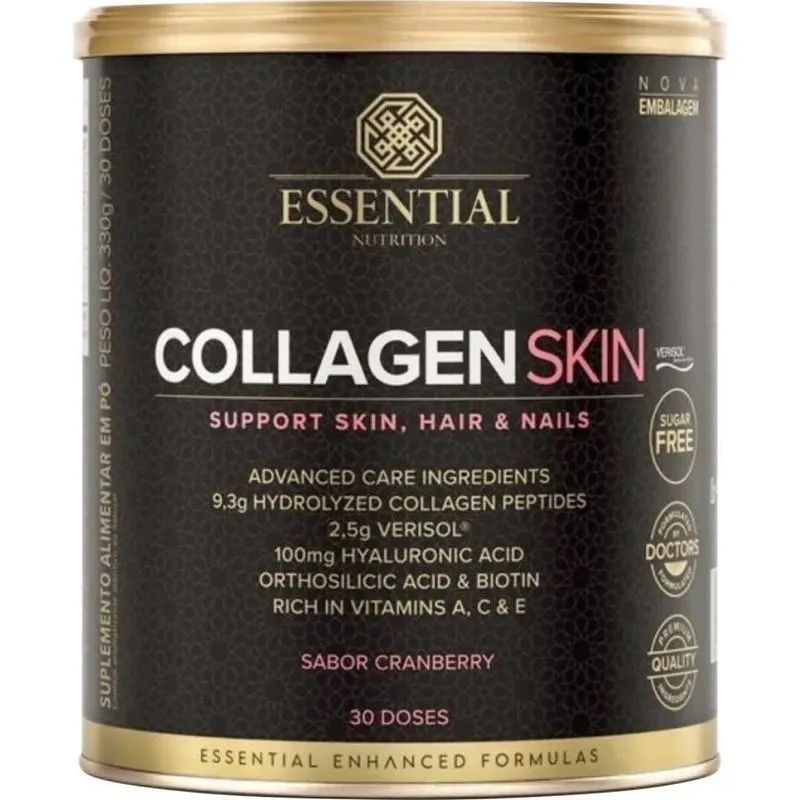 3x Suplemento Essential Nutrition Collagen Skin Cranberry La