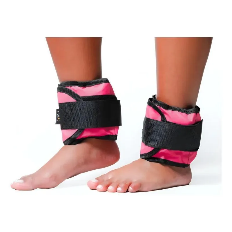 Caneleira De Peso 2kg Rosa Par Tornozeleira Peso Academia