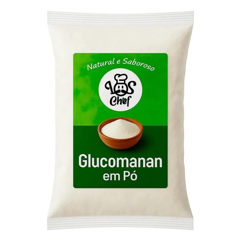 3x Glucomanan 100% Puro 100gr Inibidor Apetite Premium Los C