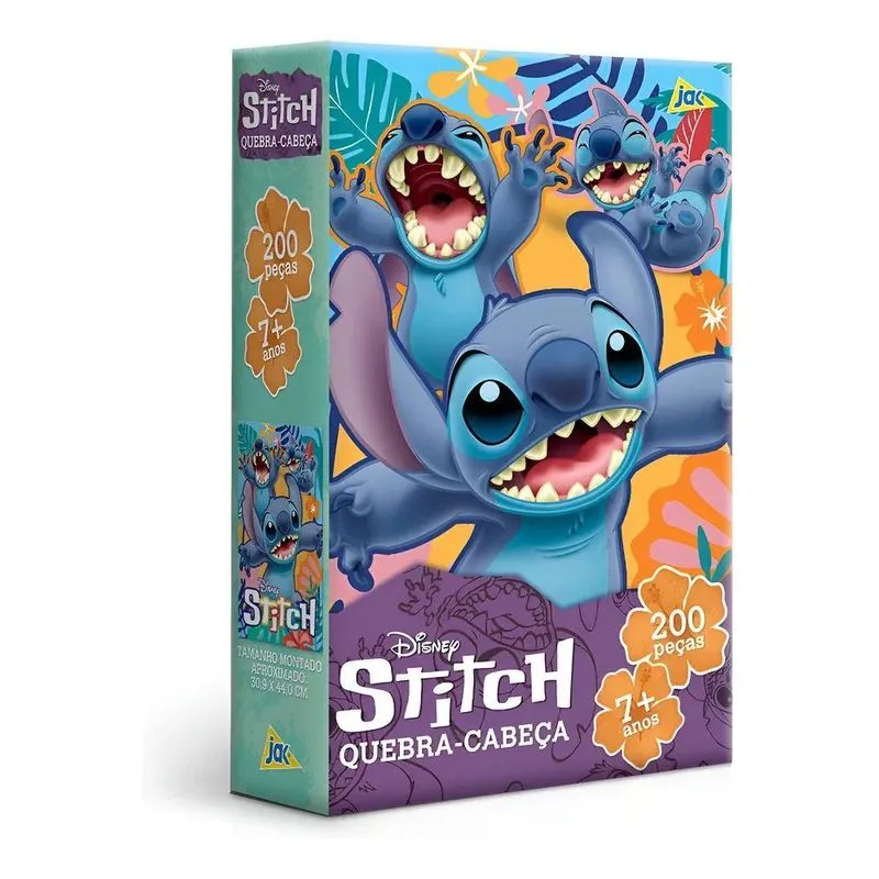 Quebra Cabeça Disney Toyster Stitch 200 Peças