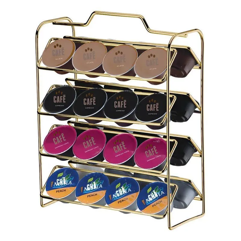 Future Porta Capsulas Dolce Gusto Cor Dourado