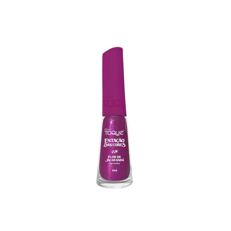 Esmalte Cintilante Novo Toque Estação das Cores Flor de Jacarandá 8ml