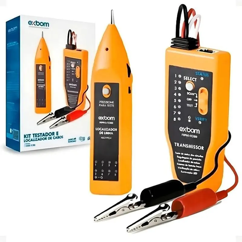 Kit Localizador Testador Cabo E Linha Rede Rj45 E Rj11