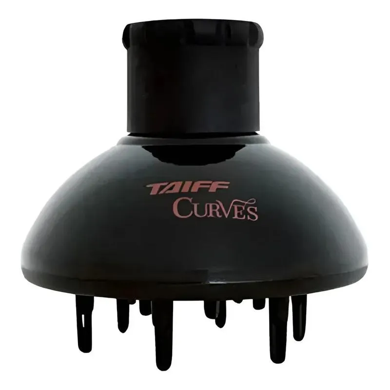 Taiff Curves Difusor Definidor De Cachos 15x15cm Preto Em Pl