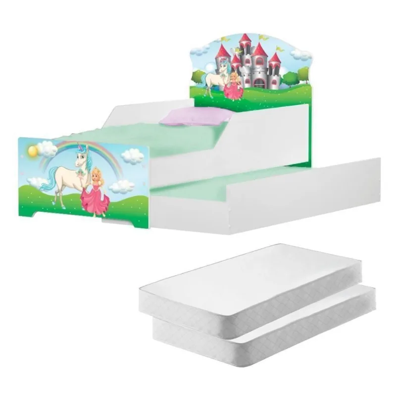 Bicama Infantil Uly Princesa Encantada Com Colchões