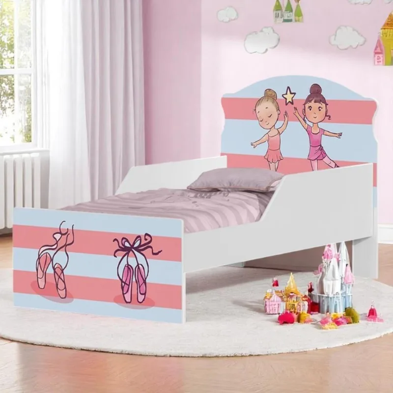 Cama Infantil Tick Bailarinas Meninas Com Colchão