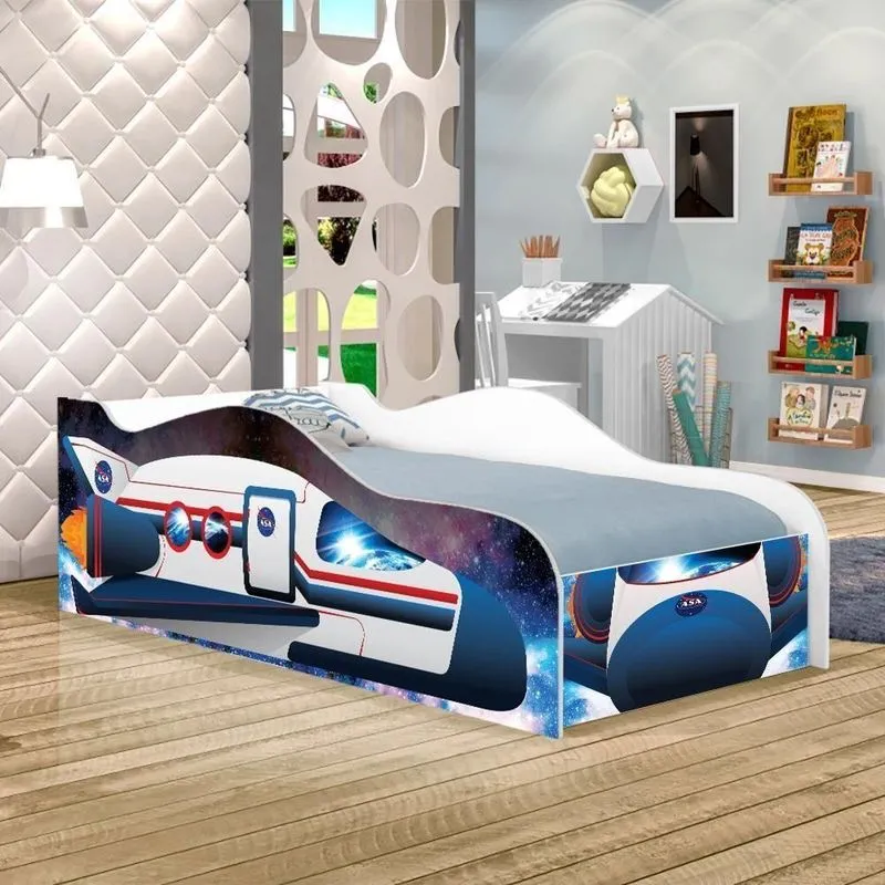 Cama Foguete Espacial Kids Infantil