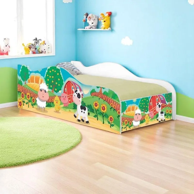 Cama Mobili Infantil Fazendinha Colorida