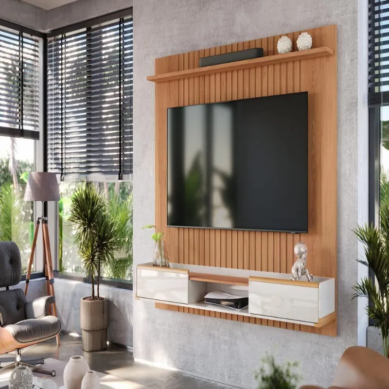 Painel Bancada Riade Jequitiba-off White Perolizado