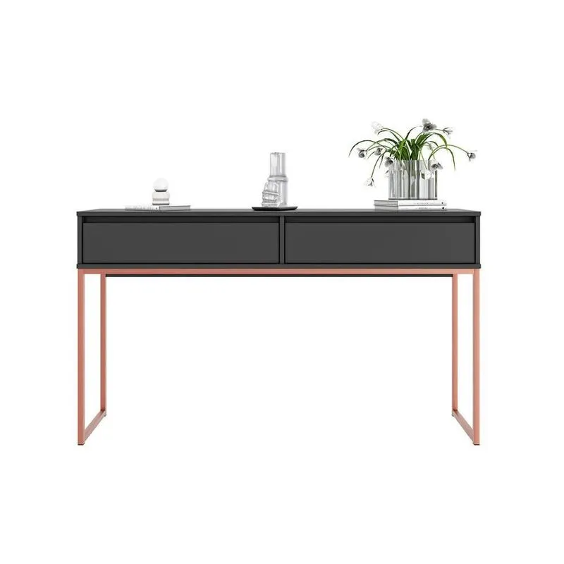 Aparador Buffet Iron Industrial Corredor Preto Cobre