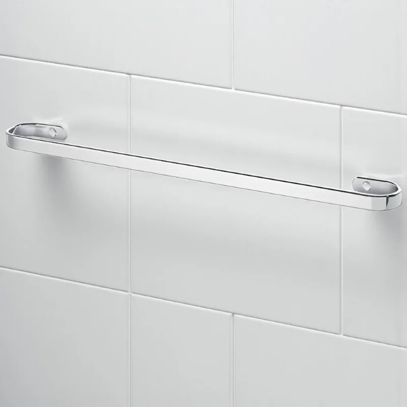 Porta Toalha Polido Toalheiro de Banho Inox Casah 60CM