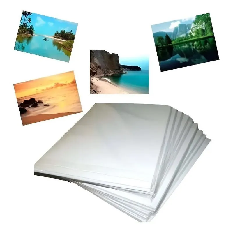 Papel Fotográfico Matte 230g A4: 100 Folhas Fosco P - Branco