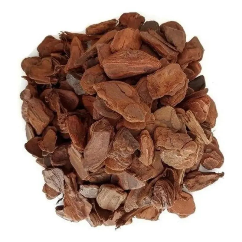 10x Sos Lar Casca De Pinus Média Polida 500g