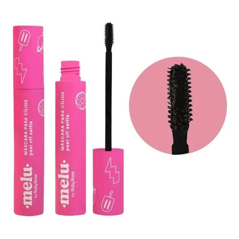 3x Mascara De Cilios Ruby Rose Melu Peel Off A Sua... Cor Se