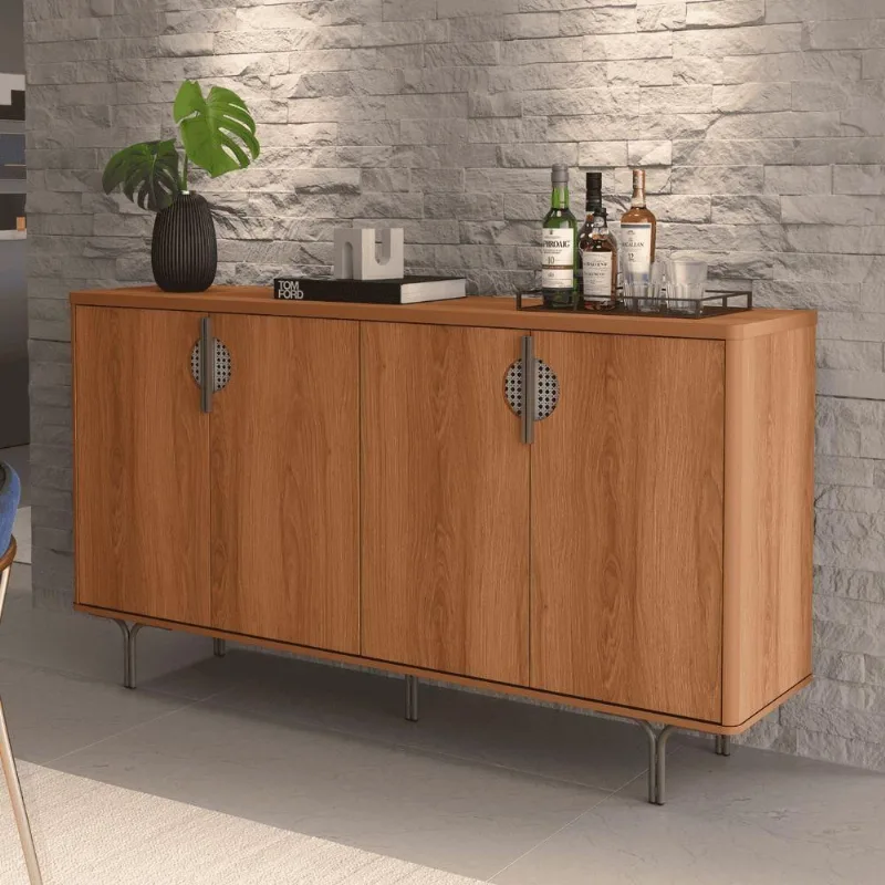 Buffet Aparador Libano Jequitibá 4 Portas MDF 160CM Jequitiba Amadeirado Casah