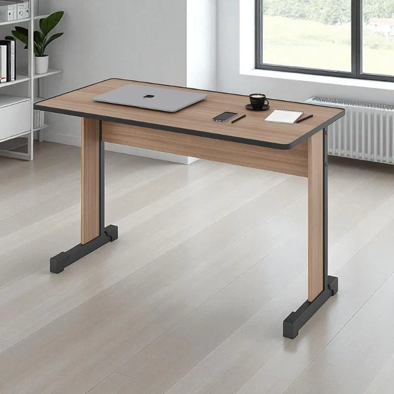 Escrivaninha Retangular Master 1.2 Euro Cinza sem Gavetas 120CM Montana Casah