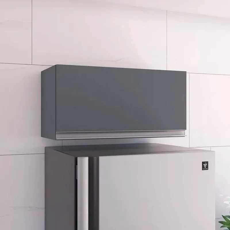 Armário De Cozinha Aéreo Beleus 60cm 1 Porta Giratória Cinza Ajl Móveis