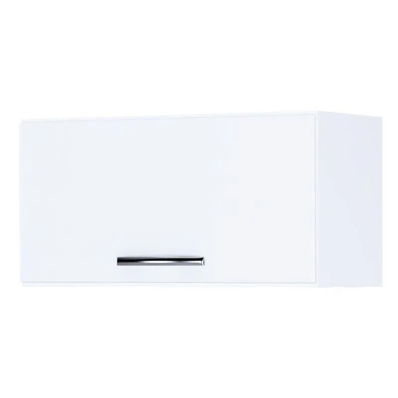 Armário De Cozinha Suspenso Brisa Alta 1 Porta MDP 60cm Branco AJL Móveis