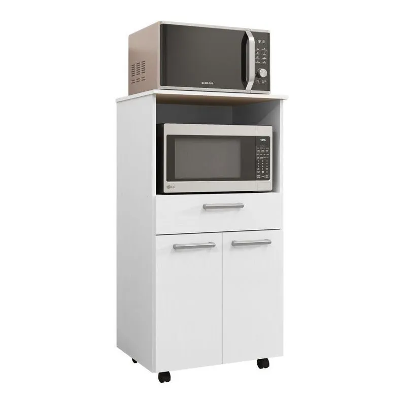 Balcão De Cozinha Piazza 2 Portas 1 Gaveta 61cm Branco Kits Paraná