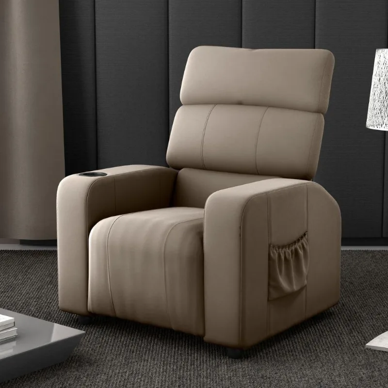 Poltrona Reclinável Boreal para Sala Veludo Conforto Marrom Matrix