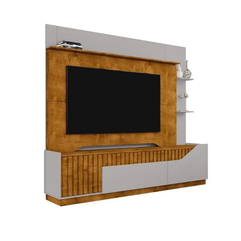 Home para TV TH SHOP para TV 75 MDP Naturalle Off White Bechara Móveis