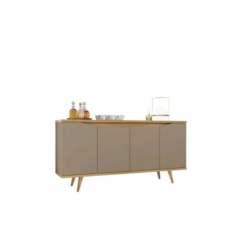 Buffet Villa Aurora 4 Portas MDF-MDP 160CM Fendi Casa D Móveis