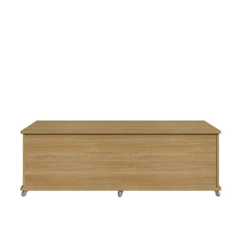 Baú De Armazenamento França Hannover 135cm Mdf Hannover Casa D Móveis
