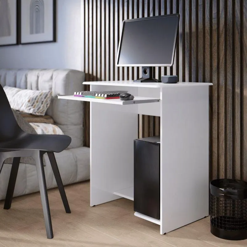 Mesa Para Computador Th Shop 65cm Ébano Branco Ej Móveis