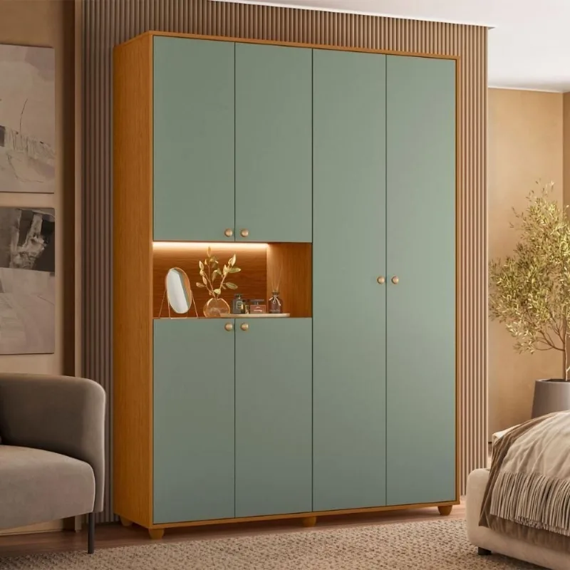 Guarda Roupa Vittoria Chic 2 Gavetas 6 Portas MDP 150CM Casah