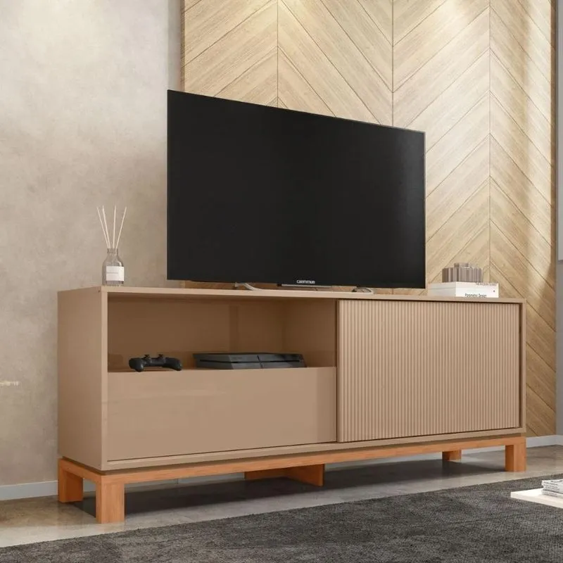 Bancada Mondrian 1.5 150cm MDP com Gaveta Amadeirado Mais de Casa