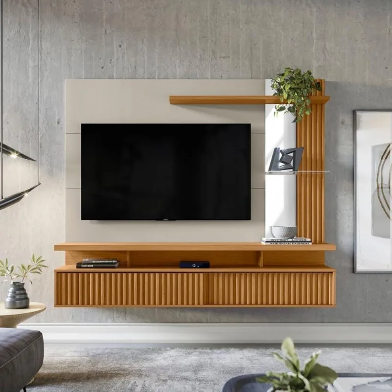 Home para TV Maragogi 182CM com Portas Deslizantes Off White Casah