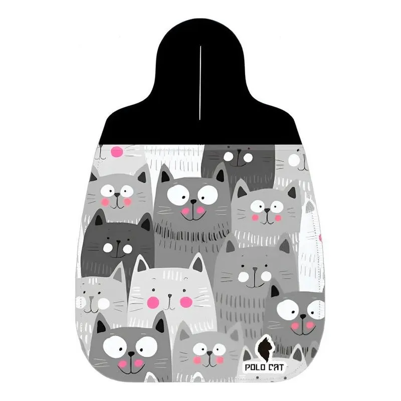Lixeira Lixinho De Carro Gato Gatinho Fofo Cinza