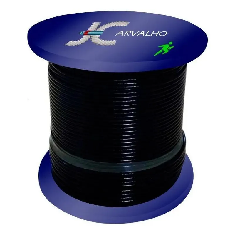 20m Cabo De Aço 1/8 4,8mm 6x7 Revestido Academia Musculação