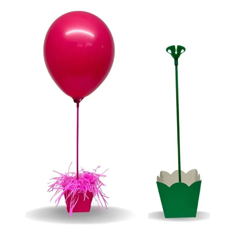 Cachepô Cartonado Com Pega Balão 8.5 Cm X 8.5 Verde-claro