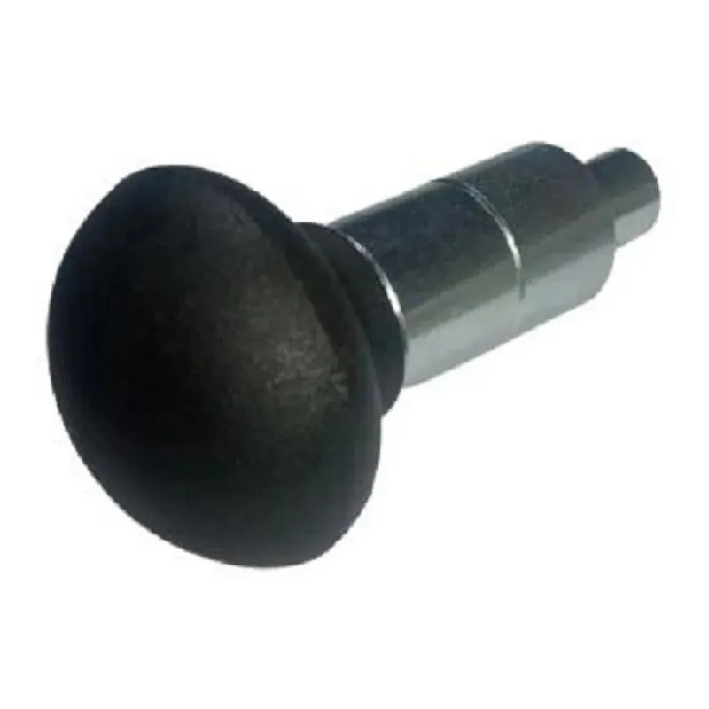 10x Puxador Manipulo Redondo Esférico Preto Pino 11mm