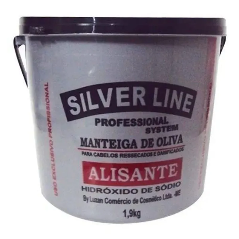 5x Creme Alisante Silver Line 1,9 Kg