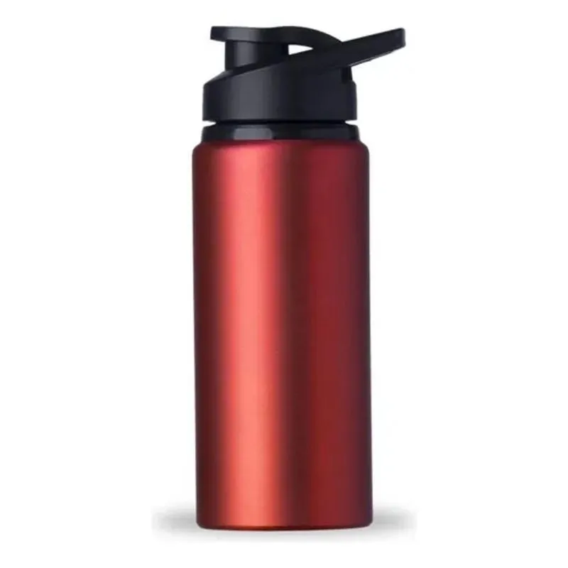Squeeze Alumínio 600ml Garrafa Com Alça Água Garrafinha Cor