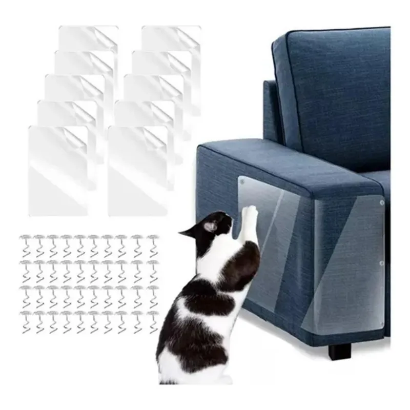 10 Protetores De Arranhões Scraper For Cat, Poltrona, Sofá,