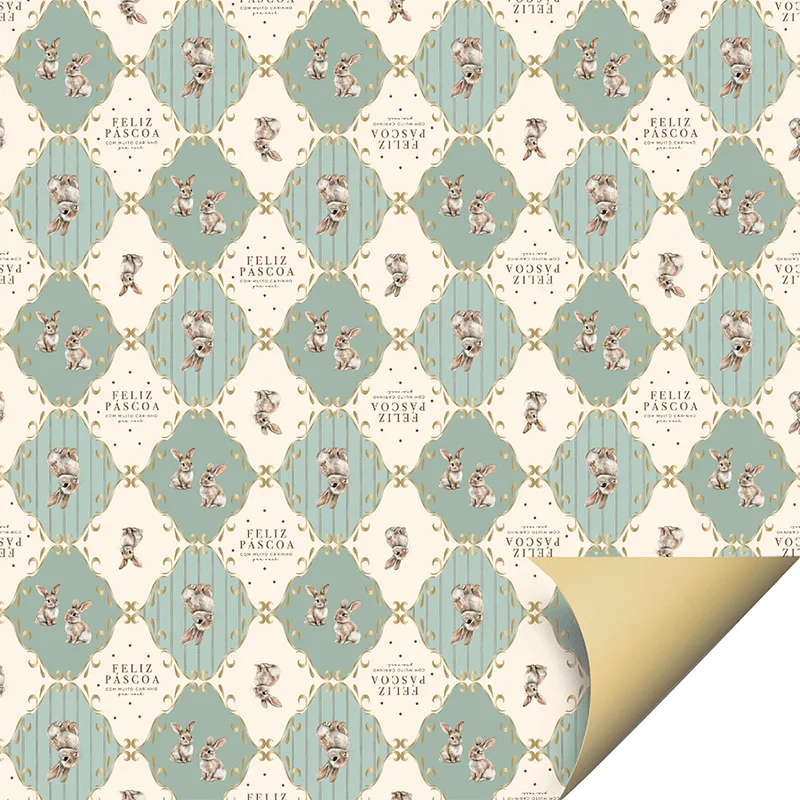 Folha Perolada Dupla Face 69x89cm Classique Bunny Verde 10 Unidades 77000853 CROMUS FOLHA PEROL DOUBLE FACE 69x89CM CLASS BUNNY VERDE 10UN 77000853 CROMUS