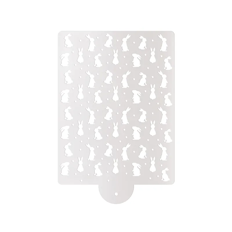 Estêncil Para Decorar Coelhinhos 20x15cm C/1 Un 13008496 CROMUS ESTENCIL P.DECORAR COELHINHOS 20X15CM UN 13008496 CROMUS
