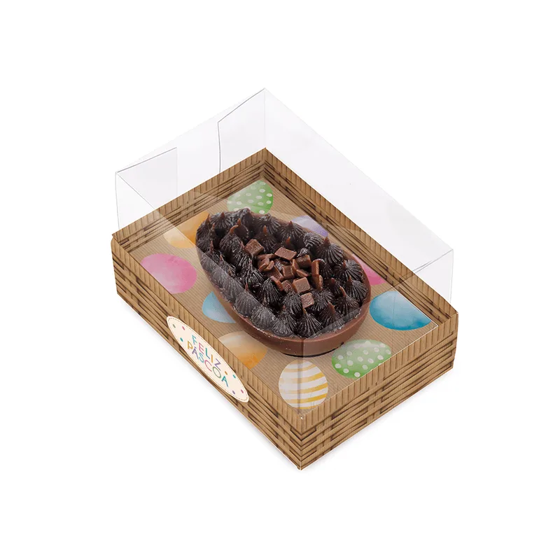 Caixa Horizonte Para 1 Meio Ovo 250g Kraft Rainbow 17x12x7cm 6 Unidades 13008232 CROMUS CX HORIZONTE P.1 M.OVO 250G KFT RAINBOW 17X12X7CM 13008232 CROMUS CX 6.0
