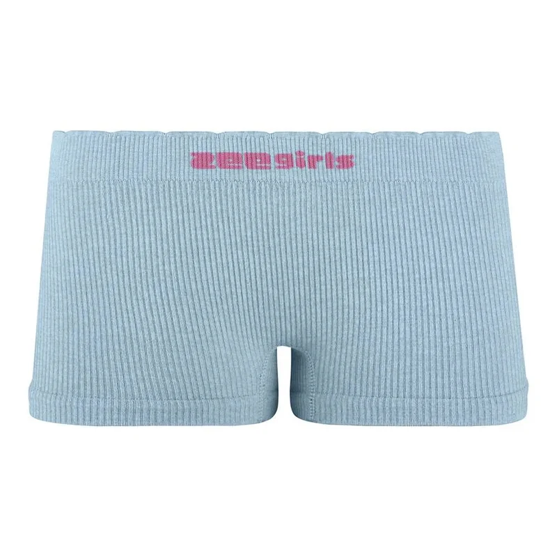 Calcinha Boxer Mescla Infantil Sem Costura Zee Rucci – Azul P